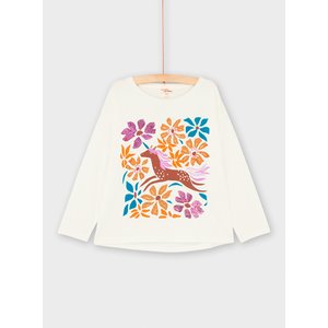 Παιδική Μακρυμάνικη Μπλούζα για Κορίτσια White Flowers Unicorn