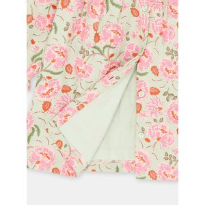 Βρεφικό Μακρυμάνικο Φόρεμα για Κορίτσια Φυστικί Λουλούδια