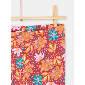 Παιδικό Κολάν για Κορίτσια Πορτοκαλί Floral