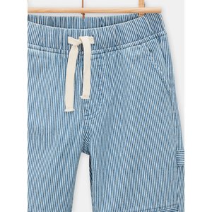 Παιδικό Παντελόνι για Αγόρια Cargo Light Blue Stripes