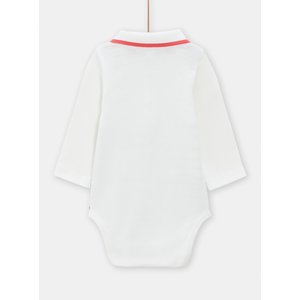 Βρεφικό Μακρυμάνικο Φορμάκι Unisex White/Blue Stripes
