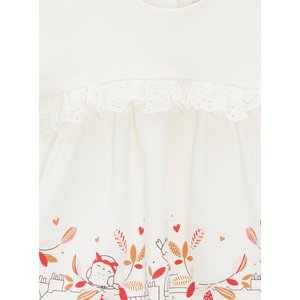 Βρεφικό Κοντομάνικο Φόρεμα για Κορίτσια White Sparrow