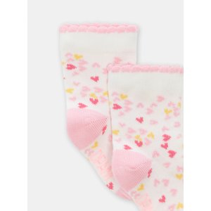 Βρεφικές Κάλτσες για Κορίτσια Pink Hearts