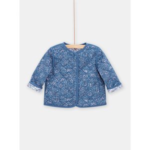 Βρεφική Ζακέτα για Κορίτσια διπλής όψης Blue Pattern