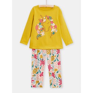 Παιδικές Πιτζάμες για Κορίτσια Yellow Unicorn