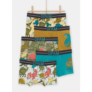 Παιδικά Εσώρουχα για Αγόρια Multicolor Dinosaurs 5 τμχ