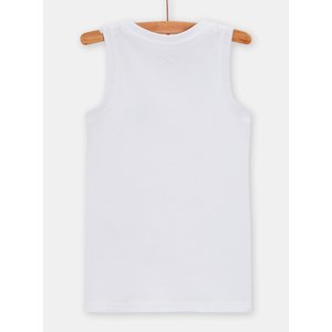 Σετ Παιδικά Φανελάκια για Αγόρια Λευκά Dinosaurs 2 τμχ