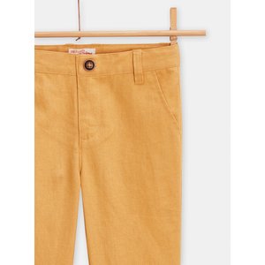 Παιδικό Παντελόνι για Αγόρια Mustard Linen