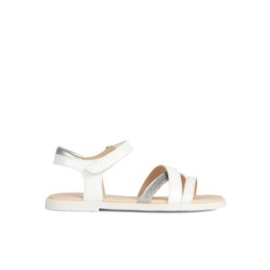 Παιδικά Σανδάλια Geox Karly Girl για Κορίτσια White (Μεγέθη 25-36)