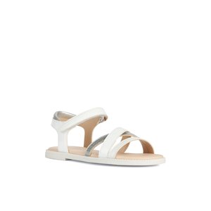 Παιδικά Σανδάλια Geox Karly Girl για Κορίτσια White (Μεγέθη 25-36)