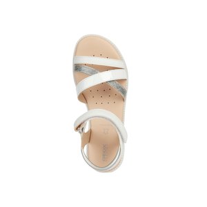 Παιδικά Σανδάλια Geox Karly Girl για Κορίτσια White (Μεγέθη 25-36)