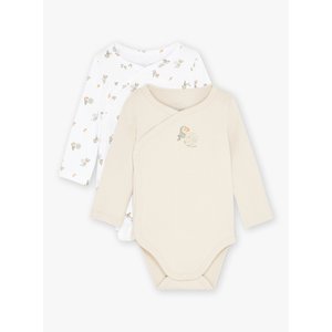 Σετ Βρεφικά Φορμάκια για Νεογέννητα Beige Birdie 2 τμχ