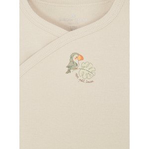 Σετ Βρεφικά Φορμάκια για Νεογέννητα Beige Birdie 2 τμχ