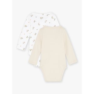 Σετ Βρεφικά Φορμάκια για Νεογέννητα Beige Birdie 2 τμχ