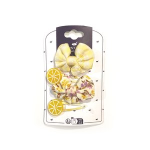 Σετ Παιδικά Κοκαλάκια Μαλλιών για Κορίτσια Lemon Coquette 4 τμχ