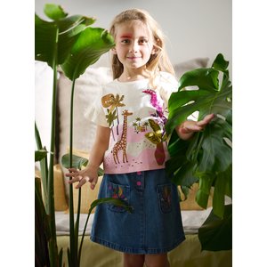 Παιδική Φούστα για Κορίτσια Flower Denim