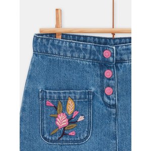 Παιδική Φούστα για Κορίτσια Flower Denim