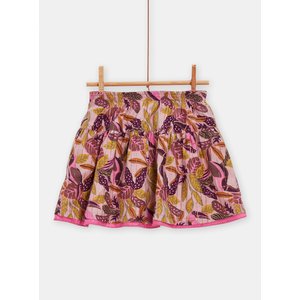 Παιδική Φούστα για Κορίτσια Pink Leaves