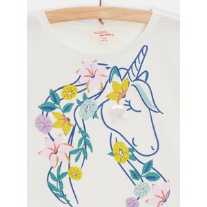 Παιδική Μπλούζα για Κορίτσια Flower Unicorn