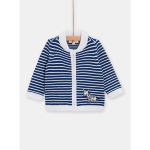 Βρεφική Ζακέτα για Αγόρια Blue/White Zebra