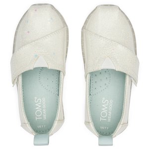 Παιδικά Παπούτσια Toms για Κορίτσια White Confetti Coated Glitter