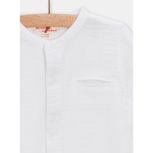 Βρεφικό Πουκάμισο για Αγόρια White