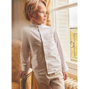 Παιδικό Πουκάμισο για Αγόρια Classic White Beige