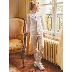 Παιδικό Πουκάμισο για Αγόρια Classic White Beige