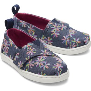 Βρεφικά Παπούτσια Toms για Κορίτσια Blue Flowers