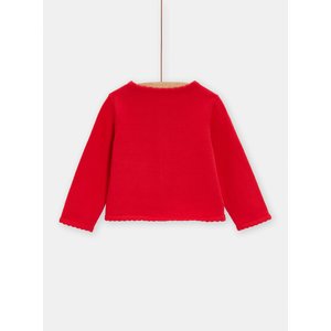Βρεφική Ζακέτα για Κορίτσια Knitted Red