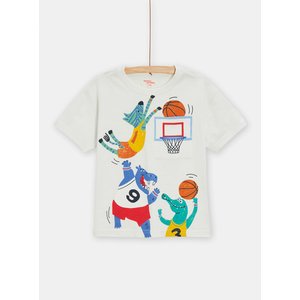 Παιδική Μπλούζα για Αγόρια White Basketball