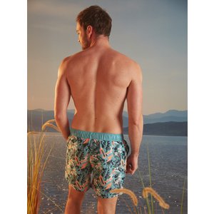 Ανδρικό Μαγιό Turquoise Leaves