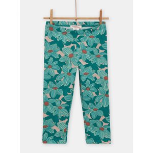 Παιδικό Κολάν για Κορίτσια Blue Green Flowers