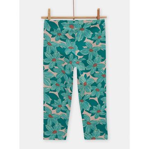 Παιδικό Κολάν για Κορίτσια Blue Green Flowers