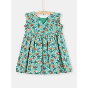Βρεφικό Φόρεμα για Κορίτσια Green Flowers