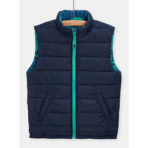 Παιδικό Αμάνικο Μπουφάν για Αγόρια Blue Green Dino