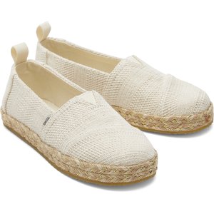 Παιδικά Παπούτσια TOMS για Κορίτσια Natural Undyed Metallic Linen Stripe