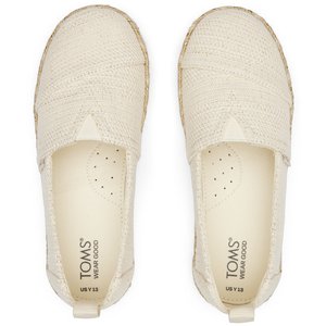 Παιδικά Παπούτσια TOMS για Κορίτσια Natural Undyed Metallic Linen Stripe