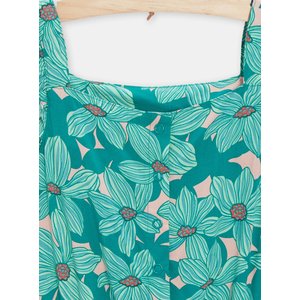 Παιδικό Ολόσωμο για Κορίτσια Blue Green Flowers