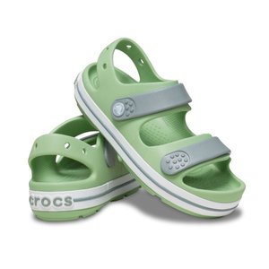 Crocs Crocband Βρεφικά Σανδάλια για Αγόρια Green Gray