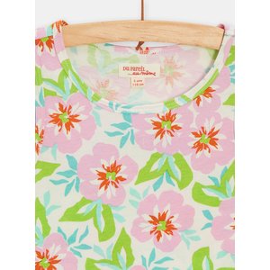 Παιδική Μπλούζα για Κορίτσια Ecru Floral