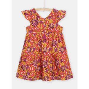 Παιδικό Φόρεμα για Κορίτσια Orange Flowers
