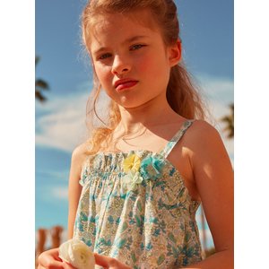Παιδικό Φόρεμα για Κορίτσια Blue Floral