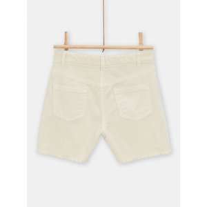 Παιδικό Σορτς για Κορίτσια Creme Flowers
