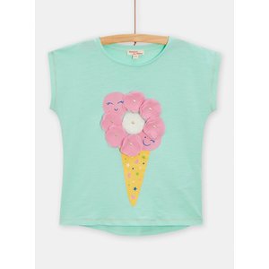 Παιδική Μπλούζα Κοντομάνικη για Κορίτσια Mint Ice Cream