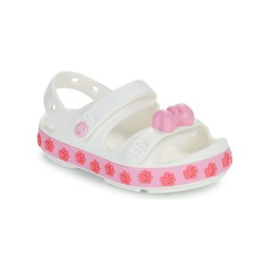 Crocs Crocband Cruiser Pet Sandal Βρεφικά Πέδιλα για Κορίτσια White (Μεγέθη 19-28)