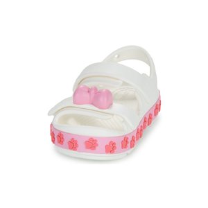 Crocs Crocband Cruiser Pet Sandal Βρεφικά Πέδιλα για Κορίτσια White (Μεγέθη 19-28)