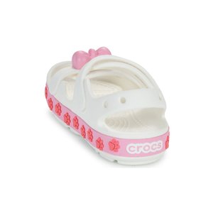 Crocs Crocband Cruiser Pet Sandal Βρεφικά Πέδιλα για Κορίτσια White (Μεγέθη 19-28)