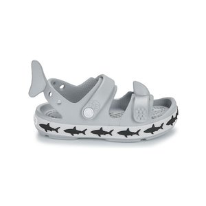 Crocs Crocband Cruiser Shark Sandal Βρεφικά Πέδιλα για Αγόρια Grey (Μεγέθη 20-28)