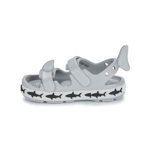 Crocs Crocband Cruiser Shark Sandal Βρεφικά Πέδιλα για Αγόρια Grey (Μεγέθη 20-28)